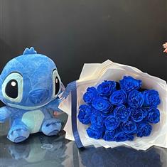 Stitch Blue &amp; Roses Set