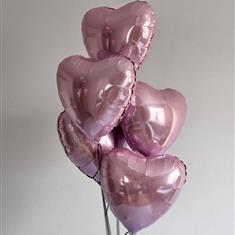 5 Pink Balloons 