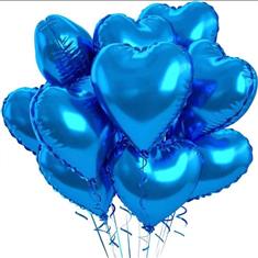 10 Blue Balloons