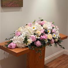 Peonies Casket Spray