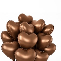 10x Brown Balloons