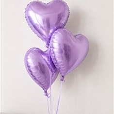 3x Lilac Balloons