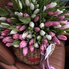 Basket of Tulips