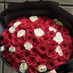 Red Roses and a few White Boquet